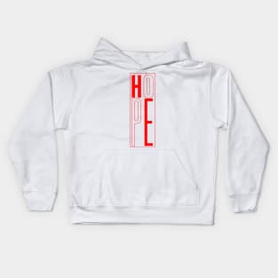 hope word typography Kids Hoodie